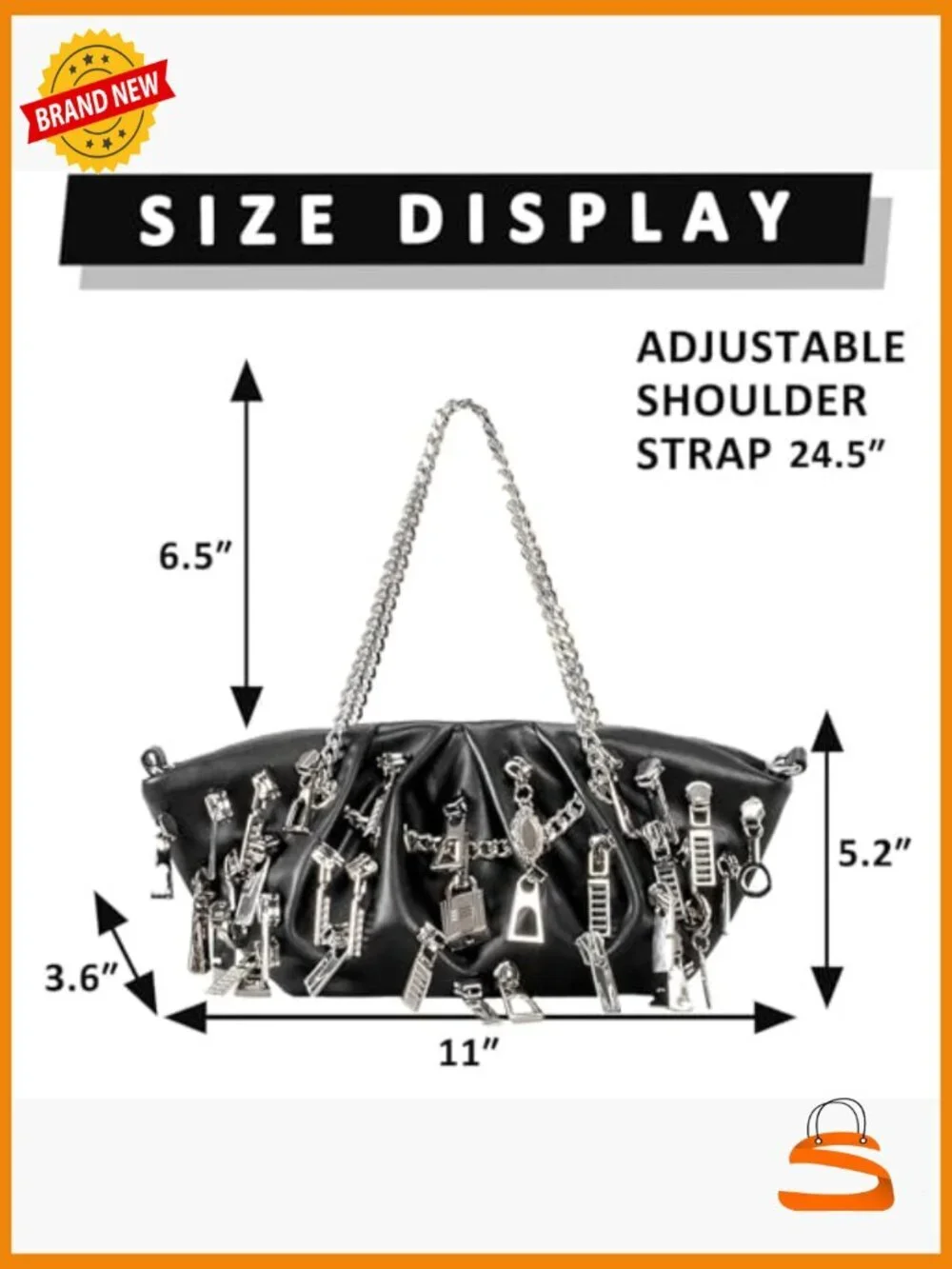 Leather Tote Satchel Crossbody Bag Work Travel Wedding